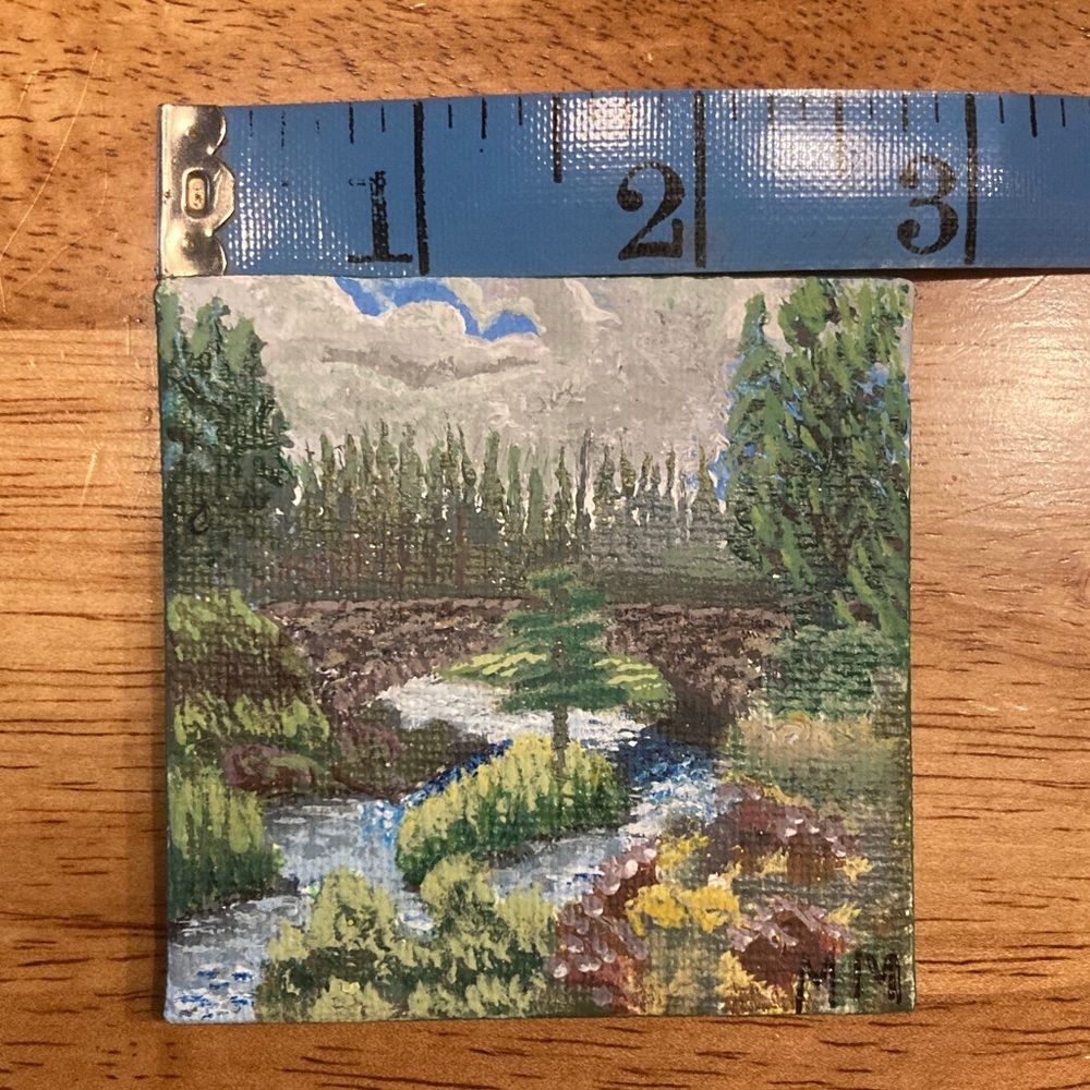 Mini Hand Painted Portrait Magnetic - Picture 3 of 4